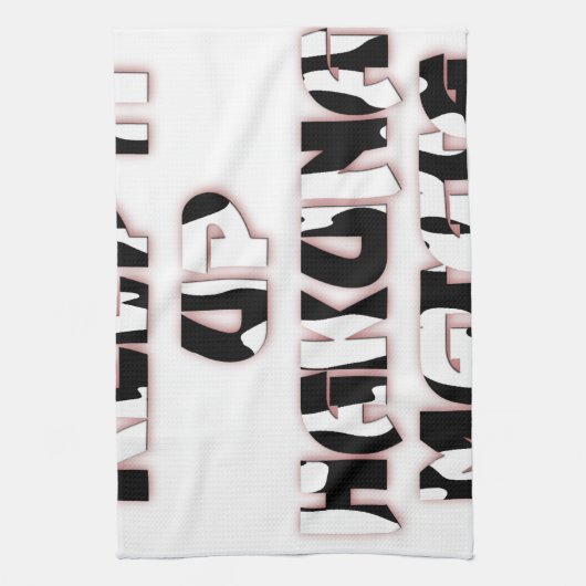 Keep It Up / Hakuna Matata Kunstdruk Theedoek (Verticaal)