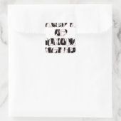 Keep It Up / Hakuna Matata Kunstdruk Vierkante Sticker (Tas)