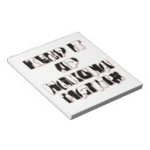 Keep It Up / Hakuna Matata Kunstprint Notitieblok (Schuin)