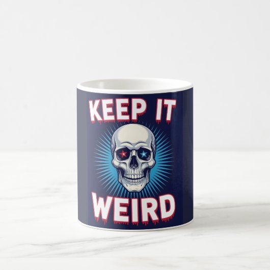 Keep It Weird Skull  Koffiemok (Center)