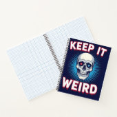 Keep It Weird Skull Notitieboek (Binnen)