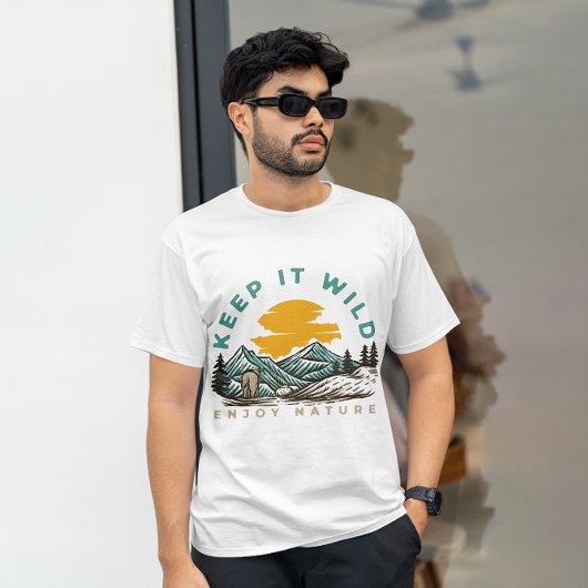 Keep It Wild Geniet van Natuur - Buitenavontuur T-shirt