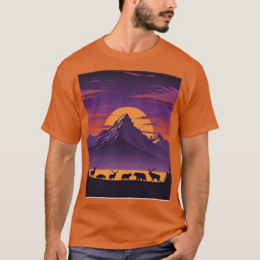 Keep It Wild T-Shirt – Retro Outdoor Adventure Nat (Voorkant)