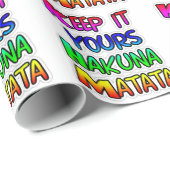 Keep It Yours Hakuna Matata Kunstdruk Cadeaupapier (Rol Hoek)