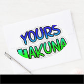 Keep It Yours Hakuna Matata Kunstdruk Ovale Sticker (Envelop)