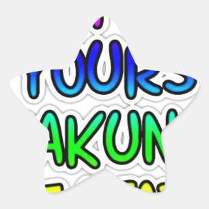 Keep It Yours Hakuna Matata Kunstdruk Ster Sticker