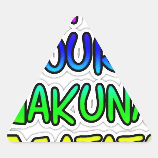 Keep It Yours Hakuna Matata Kunstdruk Sticker (Voorkant)