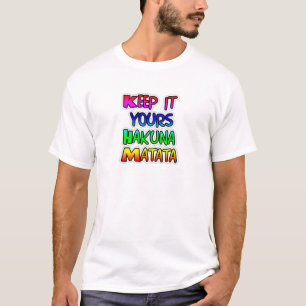 Keep It Yours Hakuna Matata Kunstdruk T-shirt