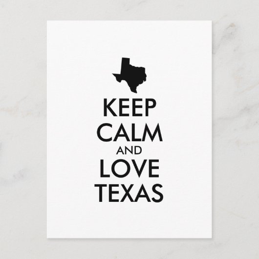 KEEP-KALK EN VERLIES TEXAS BRIEFKAART (Voorkant)