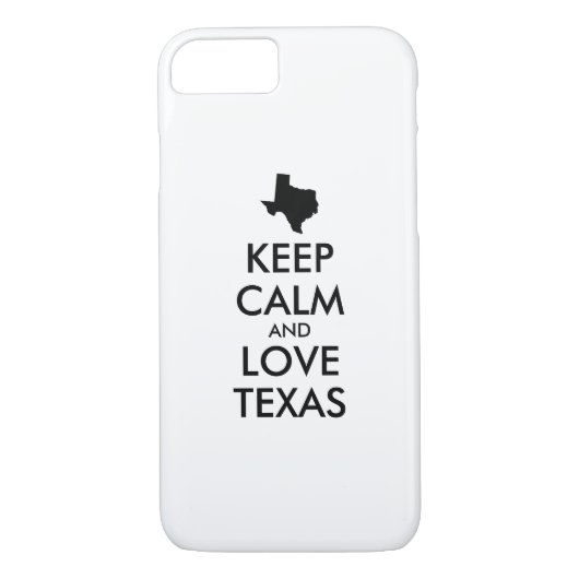  KEEP-KALK EN VERLIES TEXAS Case-Mate iPhone CASE (Achterkant)