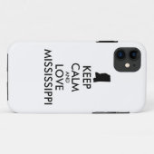 KEEP KALM EN VERLIES MISSISSIPPI Case-Mate iPhone CASE (Achterkant (horizontaal))