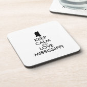  KEEP KALM EN VERLIES MISSISSIPPI DRANKJES ONDERZETTER (Linkerzijde)