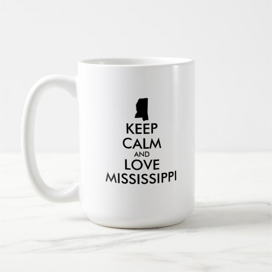  KEEP KALM EN VERLIES MISSISSIPPI KOFFIEMOK (Links)