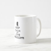  KEEP KALM EN VERLIES MISSISSIPPI KOFFIEMOK (Voorkant rechts)