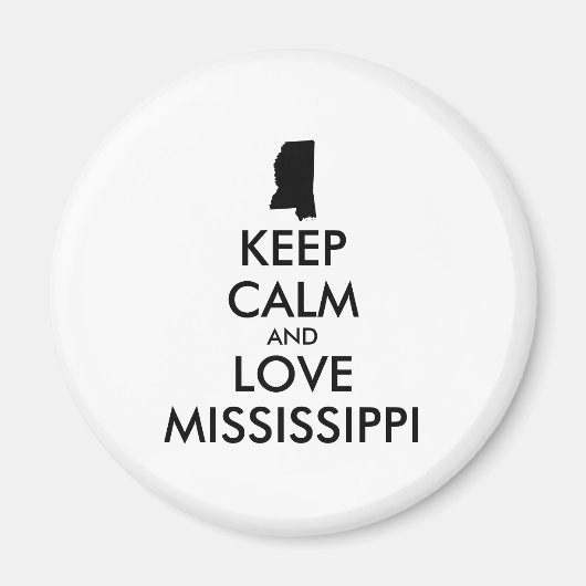  KEEP KALM EN VERLIES MISSISSIPPI MAGNEET (Voorkant)