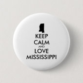  KEEP KALM EN VERLIES MISSISSIPPI RONDE BUTTON 5,7 CM (Voorkant)