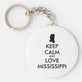  KEEP KALM EN VERLIES MISSISSIPPI SLEUTELHANGER