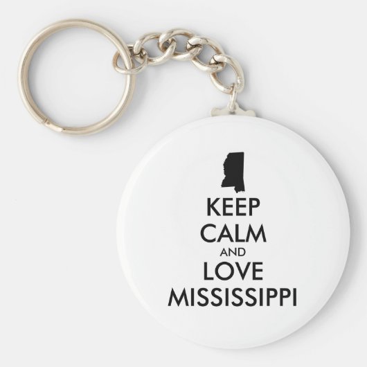  KEEP KALM EN VERLIES MISSISSIPPI SLEUTELHANGER (Voorkant)
