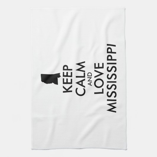  KEEP KALM EN VERLIES MISSISSIPPI THEEDOEK (Verticaal)