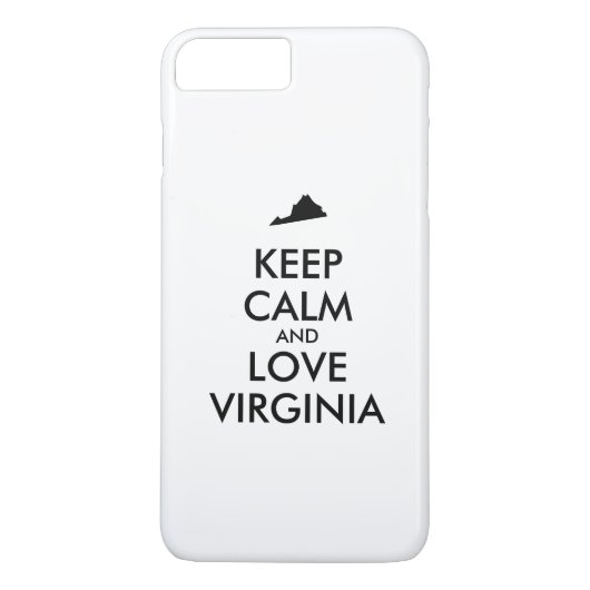  KEEP KALM EN VERLIES VIRGINIA Case-Mate iPhone CASE (Achterkant)