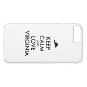  KEEP KALM EN VERLIES VIRGINIA Case-Mate iPhone CASE (Achterkant (Horizontaal))
