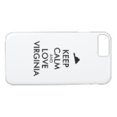  KEEP KALM EN VERLIES VIRGINIA Case-Mate iPhone CASE (Achterkant (Horizontaal))