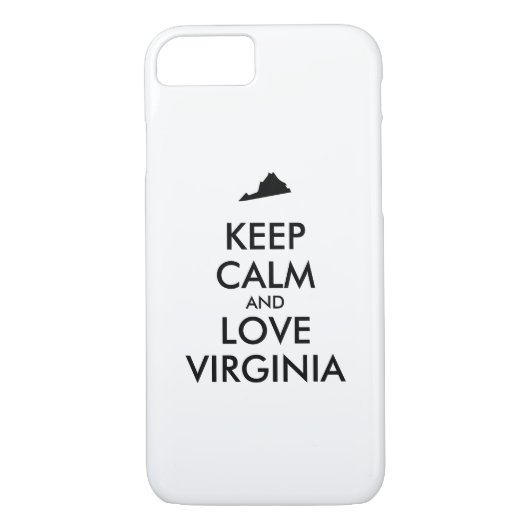  KEEP KALM EN VERLIES VIRGINIA Case-Mate iPhone CASE (Achterkant)