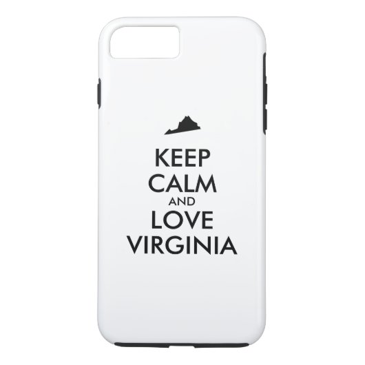  KEEP KALM EN VERLIES VIRGINIA Case-Mate iPhone CASE (Achterkant)