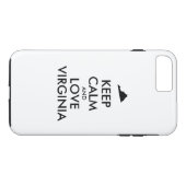  KEEP KALM EN VERLIES VIRGINIA Case-Mate iPhone CASE (Achterkant (Horizontaal))