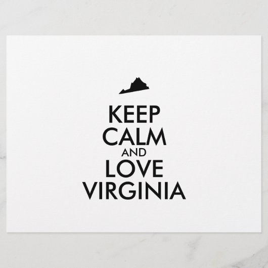  KEEP KALM EN VERLIES VIRGINIA FLYER (Voorkant)