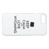  KEEP KALM EN VERLIES WYOMING Case-Mate iPhone CASE (Achterkant (Horizontaal))