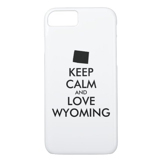 KEEP KALM EN VERLIES WYOMING Case-Mate iPhone CASE (Achterkant)