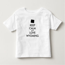  KEEP KALM EN VERLIES WYOMING KINDER SHIRTS
