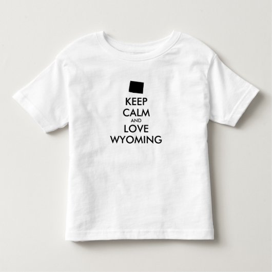  KEEP KALM EN VERLIES WYOMING KINDER SHIRTS (Voorkant)