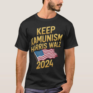 Keep Kamunism  Walz 2024 Show Your Pride boy T-shirt