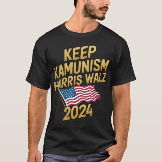 Keep Kamunism  Walz 2024 Show Your Pride boy T-shirt (Voorkant)