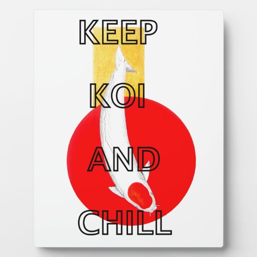 KEEP KOI EN CHILL FOTOPLAAT (Voorkant)