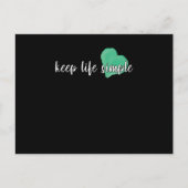 Keep Life Simple Saying Quote Wise Deep Briefkaart (Voorkant)