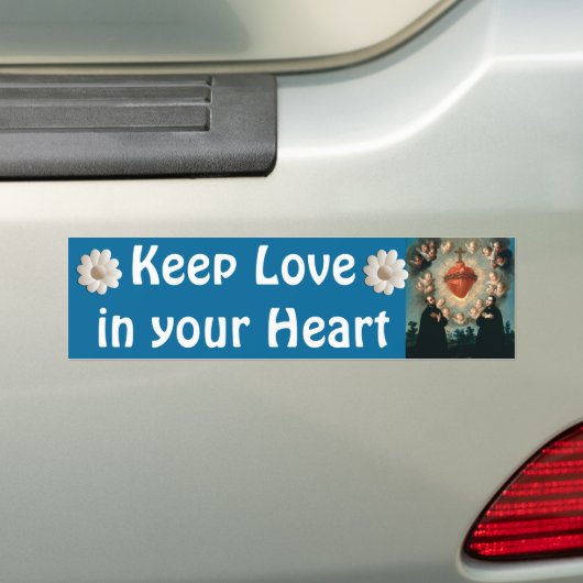 Keep Love bumper sticker (Op auto)