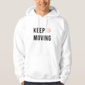 KEEP MOVING Arrow Hoodie  (Voorkant)