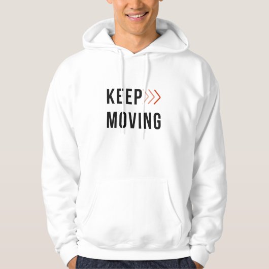 KEEP MOVING Arrow Hoodie  (Voorkant)