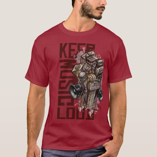 Keep Music luid T-shirt (Voorkant)