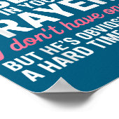 Keep My Husband In Your Prayers Funny Saying Quote Poster (Hoek)