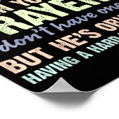 Keep My Husband In Your Prayers Funny Saying Quote Poster (Hoek)