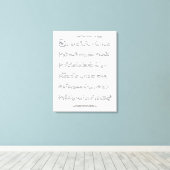 Keep Of The Promise Bladmuziek Canvas Print (Insitu (Houten vloer))
