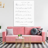 Keep Of The Promise Bladmuziek Canvas Print (Insitu (Woonkamer))