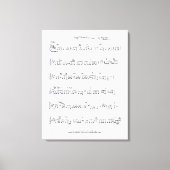 Keep Of The Promise Bladmuziek Canvas Print (Voorkant)