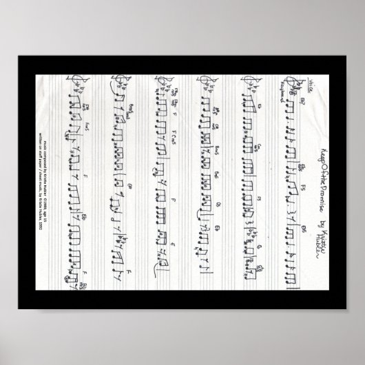 Keep Of The Promise Sheet Music poster (Voorkant)