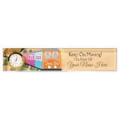 Keep On Moving Unique Train Custom Naambordje (Voorkant)