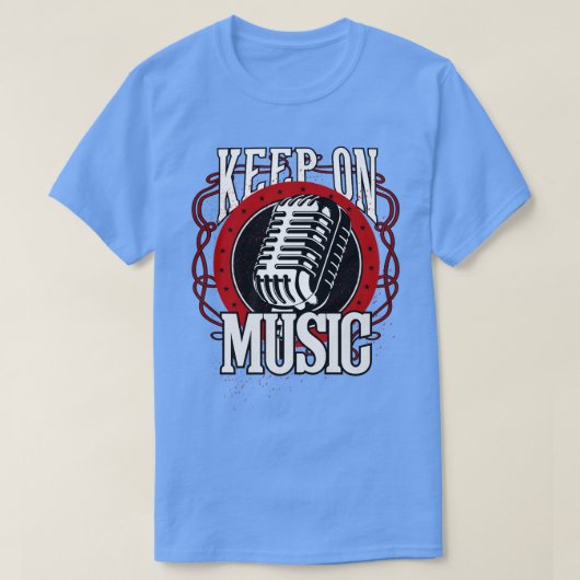 Keep On Music Musical Music1503 T-shirt (Design voorkant)